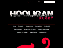 Tablet Screenshot of hooliganrugby.com